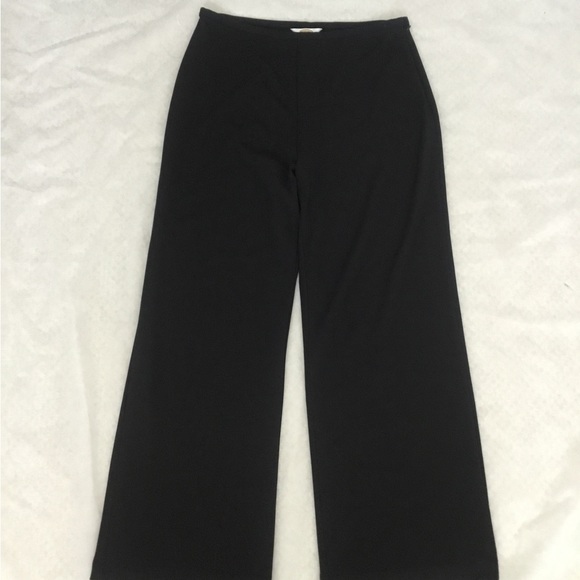 Talbots Black Wide-Leg Pant, Size LP. - Picture 4 of 8